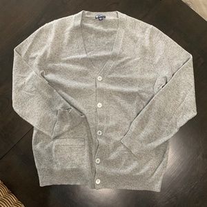 Grey J.Crew Cashmere Cardigan SZ LG